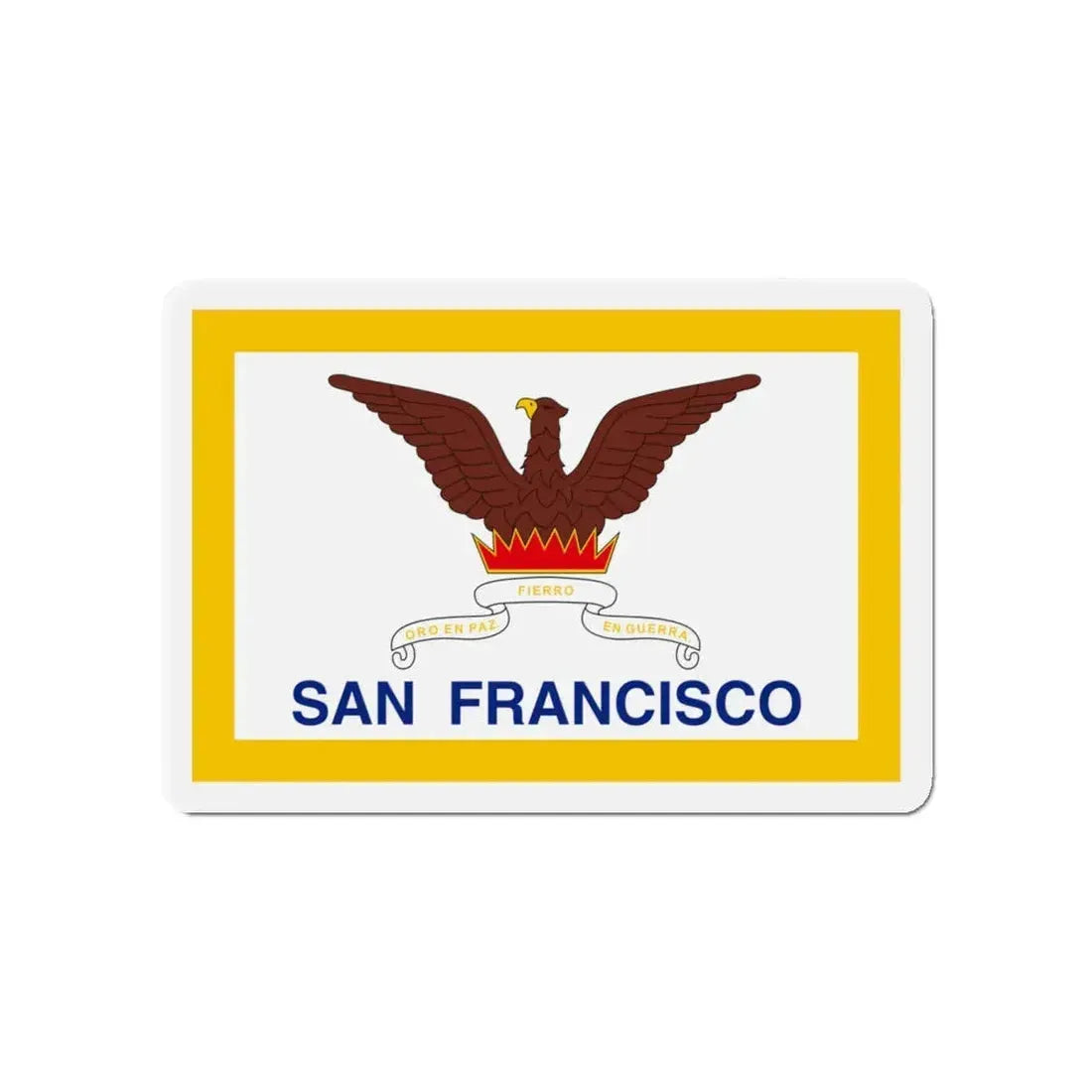 Flag of San Francisco - Refrigerator Magnet 4 Inch - The Sticker Space