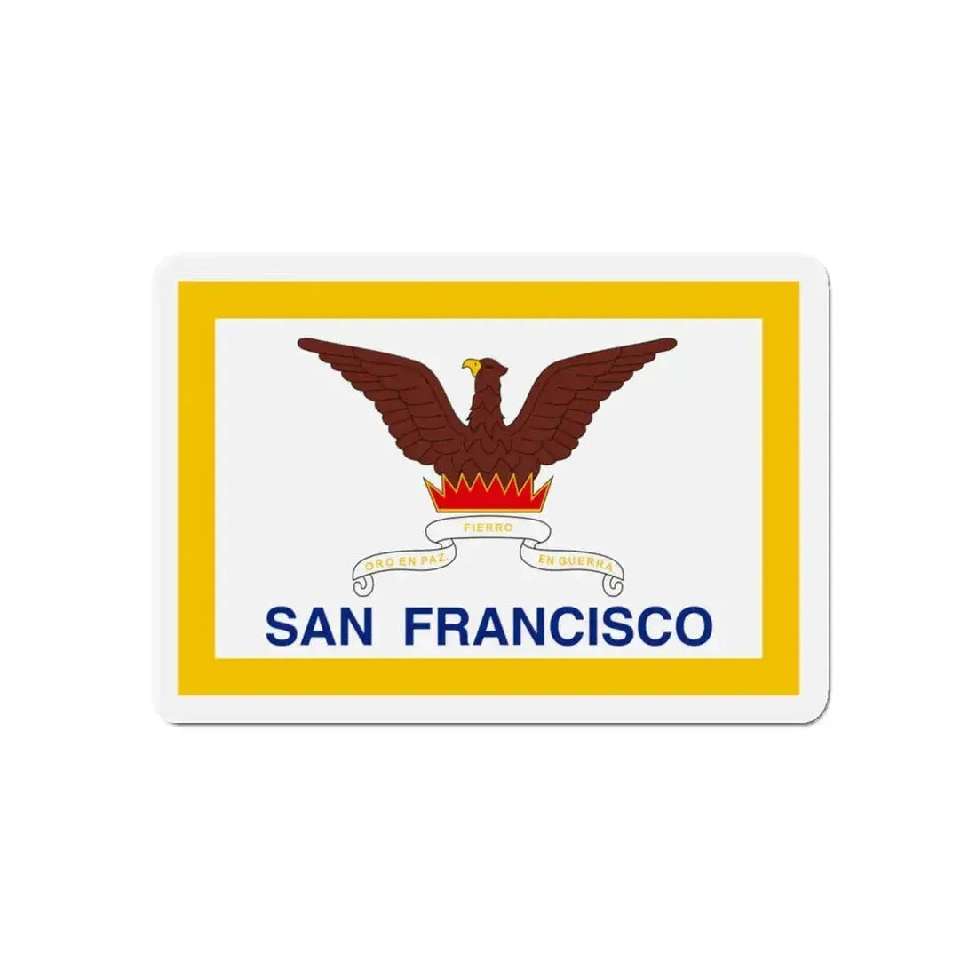 Flag of San Francisco - Refrigerator Magnet 5 Inch - The Sticker Space