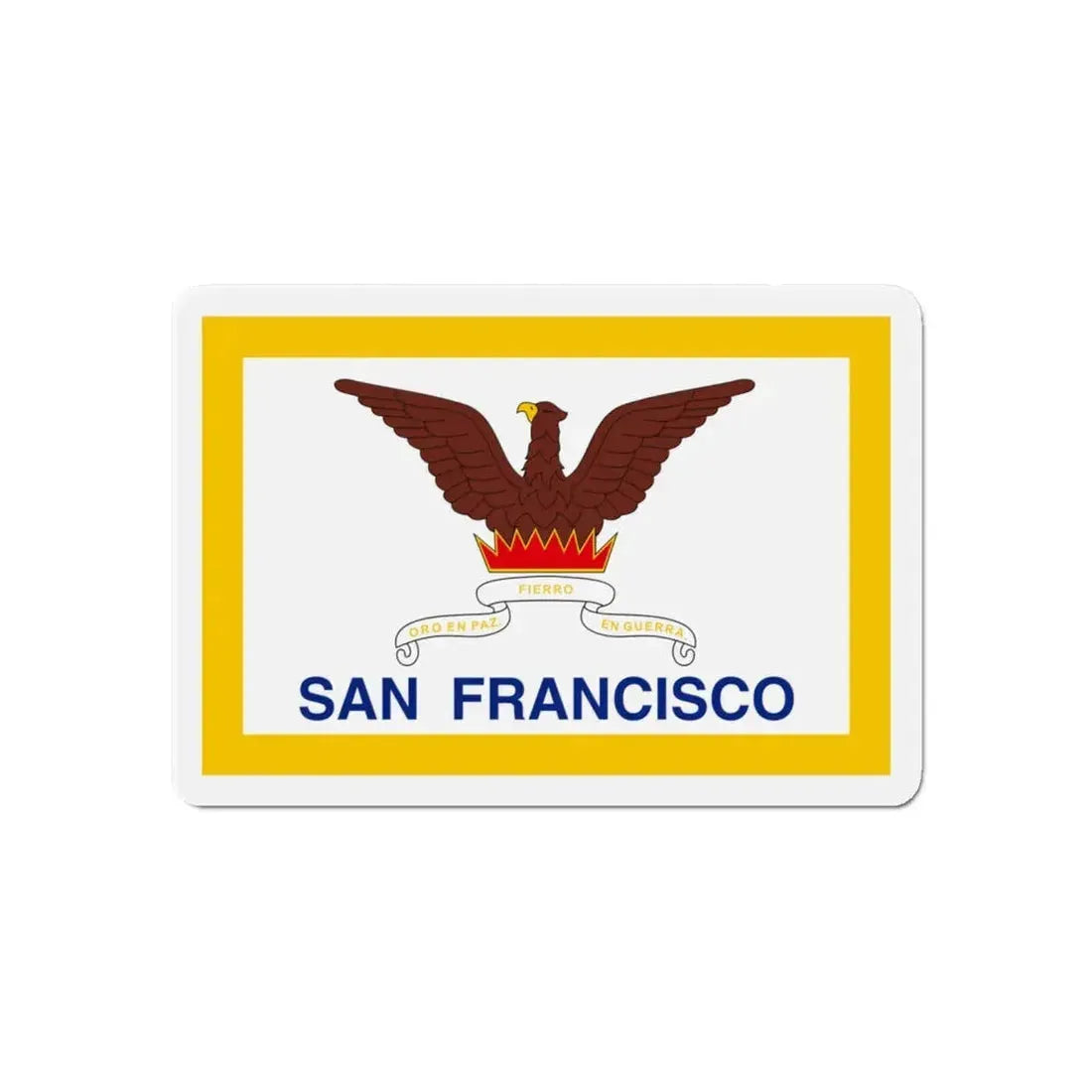 Flag of San Francisco - Refrigerator Magnet 6 Inch - The Sticker Space