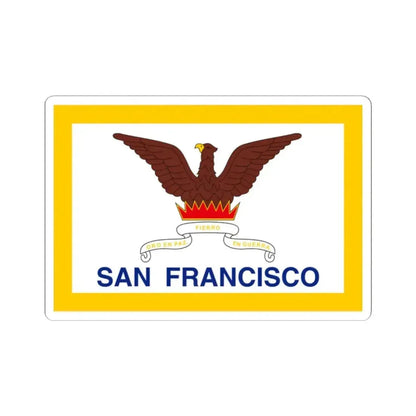 Flag of San Francisco - STICKER Vinyl Kiss-Cut Decal 2 Inch White - The Sticker Space