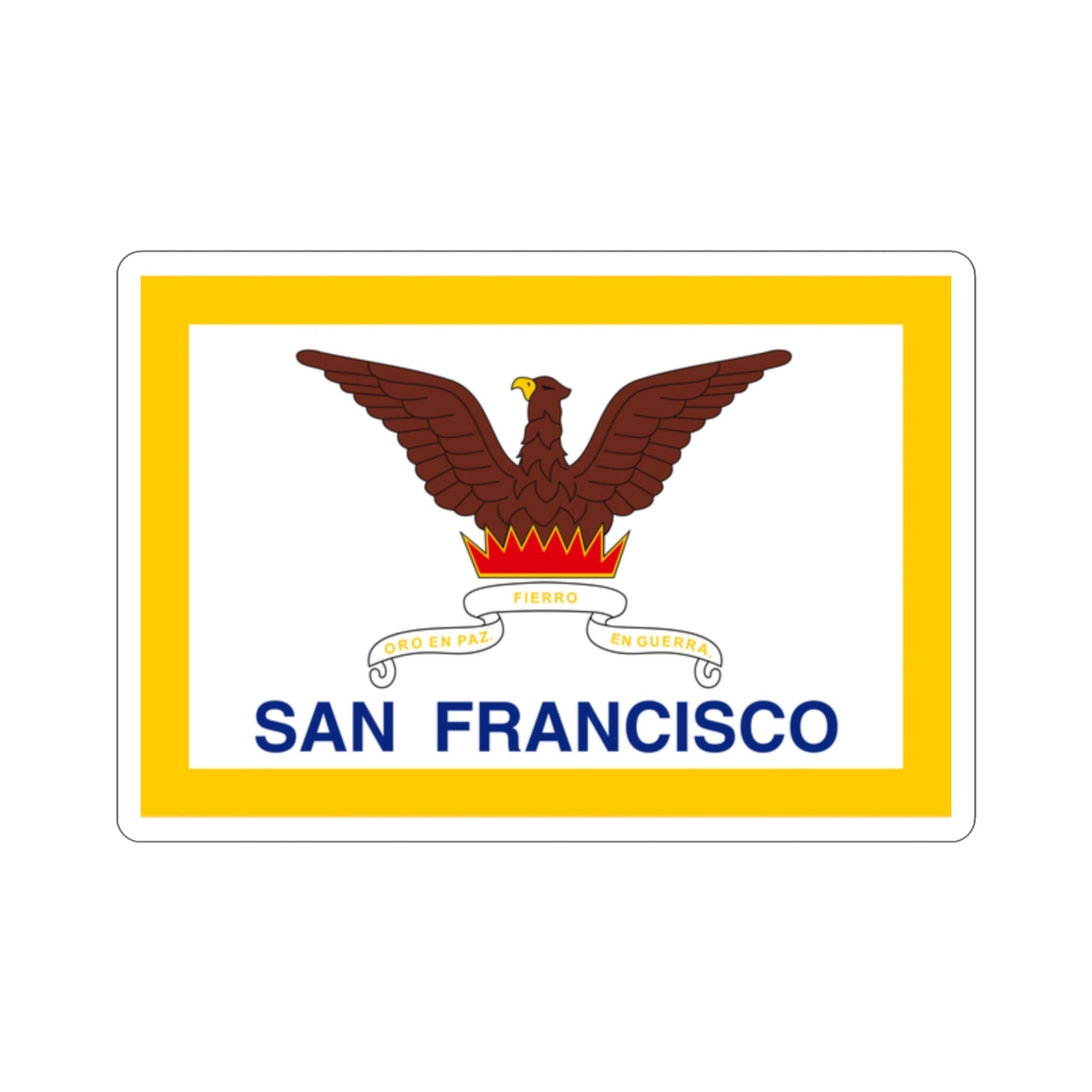 Flag of San Francisco USA STICKER Vinyl Die-Cut Decal-2 Inch-The Sticker Space