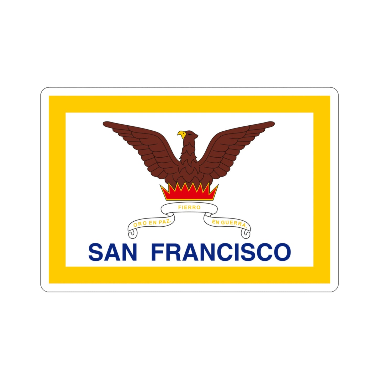 Flag of San Francisco USA STICKER Vinyl Die-Cut Decal-3 Inch-The Sticker Space