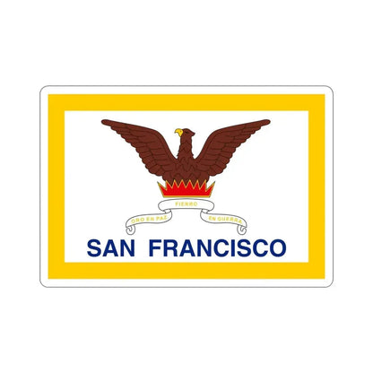 Flag of San Francisco USA STICKER Vinyl Die-Cut Decal 4 Inch - The Sticker Space
