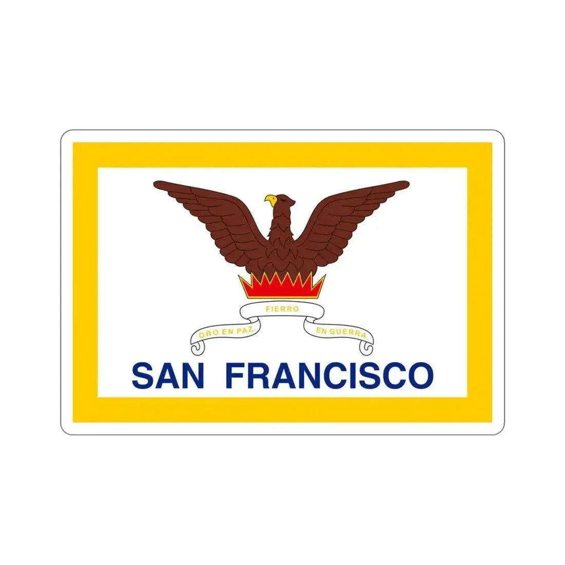 Flag of San Francisco USA STICKER Vinyl Die-Cut Decal 5 Inch - The Sticker Space