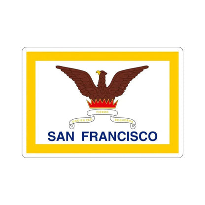Flag of San Francisco USA STICKER Vinyl Die-Cut Decal 6 Inch - The Sticker Space