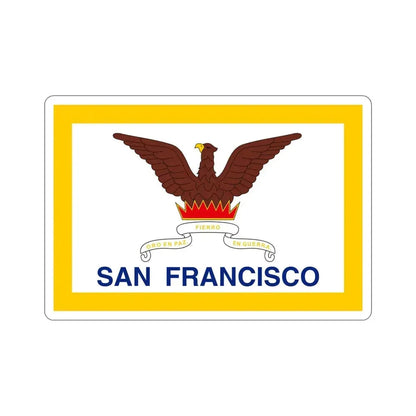 Flag of San Francisco USA STICKER Vinyl Die-Cut Decal 6 Inch - The Sticker Space