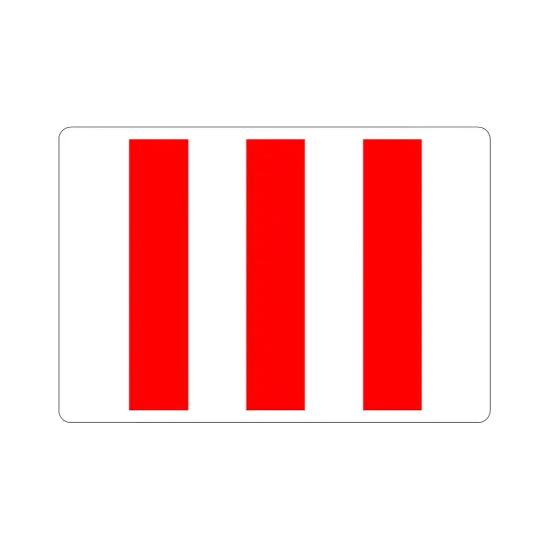 Flag of San Ġiljan Malta STICKER Vinyl Die-Cut Decal 2 Inch - The Sticker Space