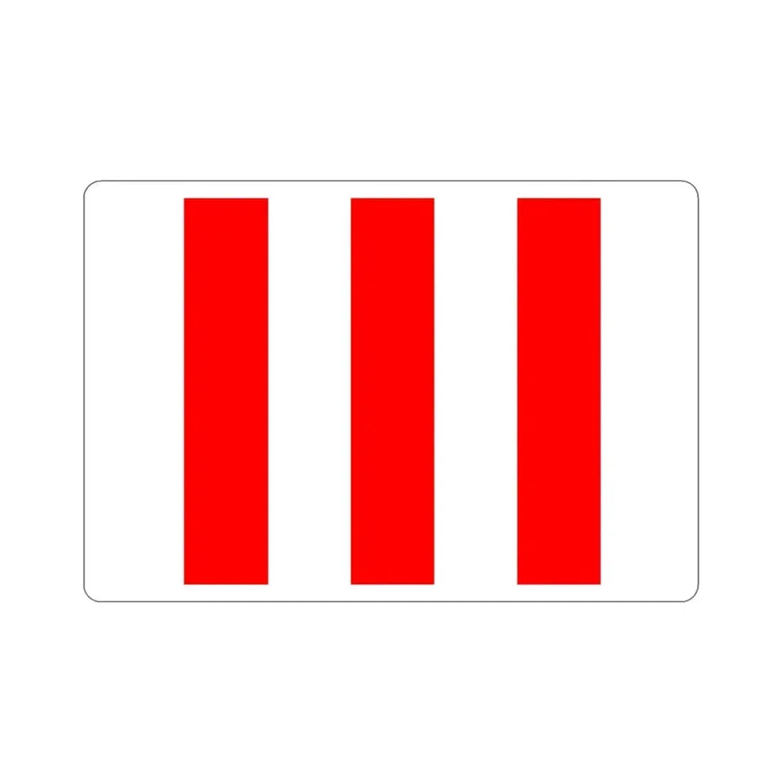 Flag of San Ġiljan Malta STICKER Vinyl Die-Cut Decal 3 Inch - The Sticker Space