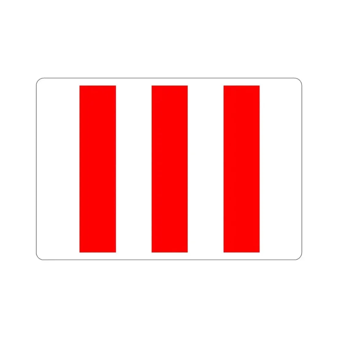 Flag of San Ġiljan Malta STICKER Vinyl Die-Cut Decal 4 Inch - The Sticker Space