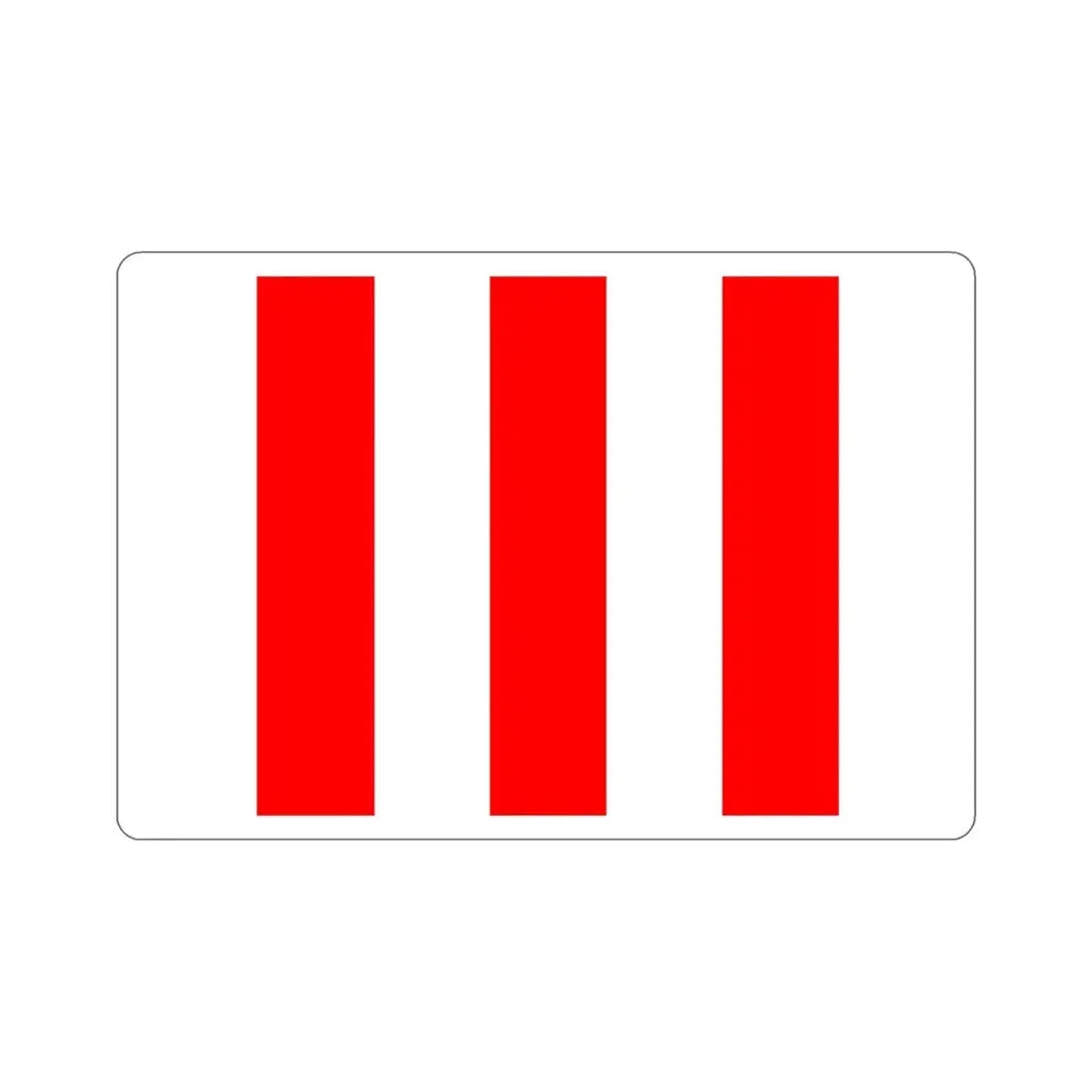 Flag of San Ġiljan Malta STICKER Vinyl Die-Cut Decal 4 Inch - The Sticker Space