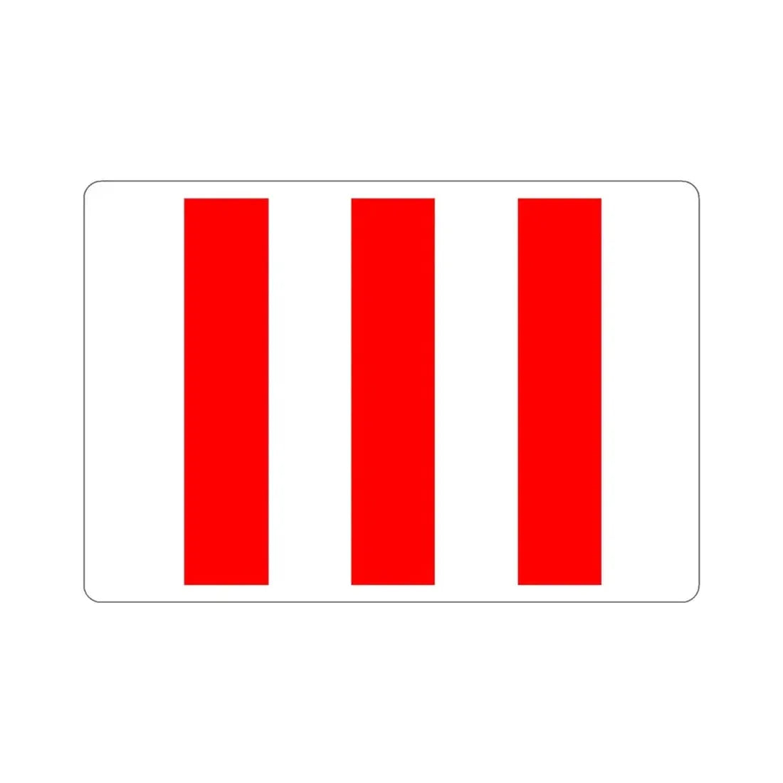 Flag of San Ġiljan Malta STICKER Vinyl Die-Cut Decal 6 Inch - The Sticker Space