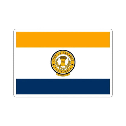 Flag of San José California USA STICKER Vinyl Die-Cut Decal 2 Inch - The Sticker Space