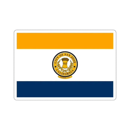 Flag of San José California USA STICKER Vinyl Die-Cut Decal 3 Inch - The Sticker Space