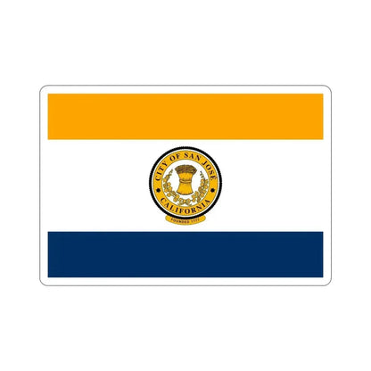 Flag of San José California USA STICKER Vinyl Die-Cut Decal 5 Inch - The Sticker Space