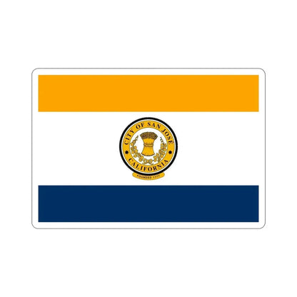 Flag of San José California USA STICKER Vinyl Die-Cut Decal 6 Inch - The Sticker Space