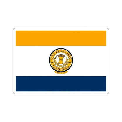 Flag of San José California USA STICKER Vinyl Die-Cut Decal - The Sticker Space