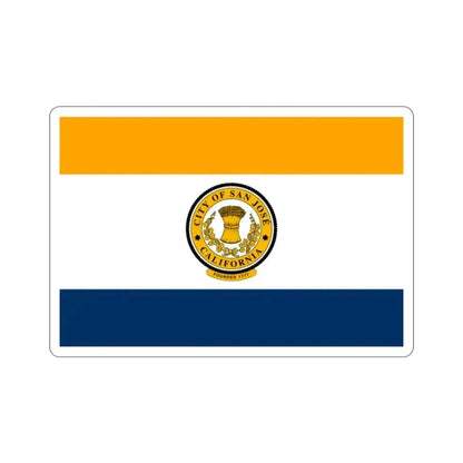Flag of San José California USA STICKER Vinyl Die-Cut Decal - The Sticker Space