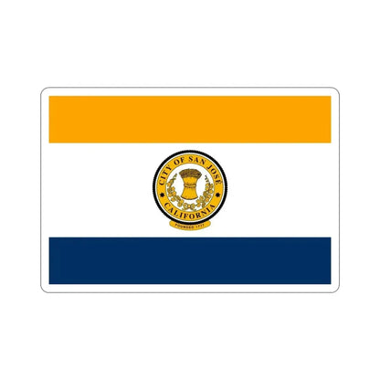 Flag of San José California USA STICKER Vinyl Die-Cut Decal - The Sticker Space