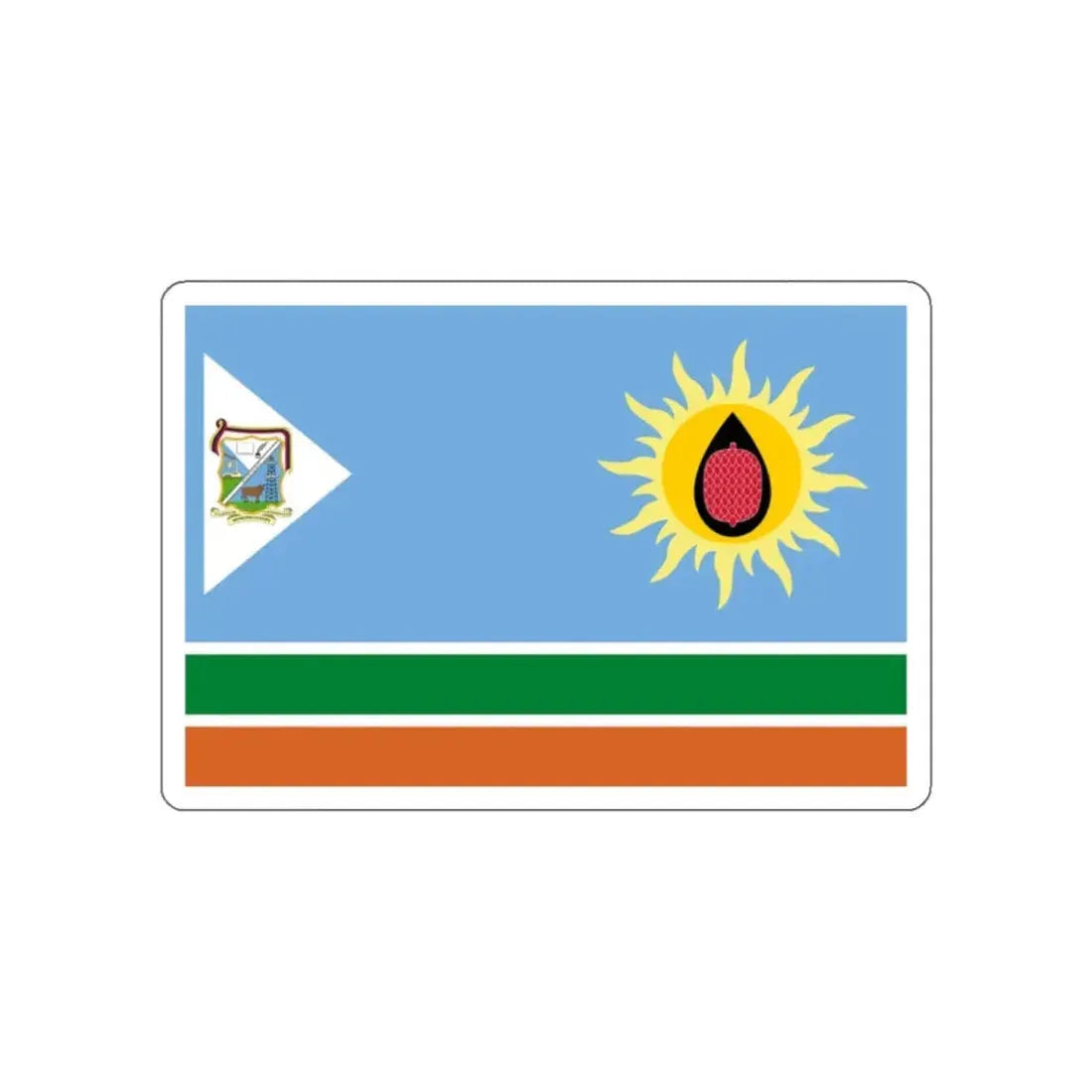 Flag of San José de Guanipa Venezuela STICKER Vinyl Die-Cut Decal 2 Inch - The Sticker Space