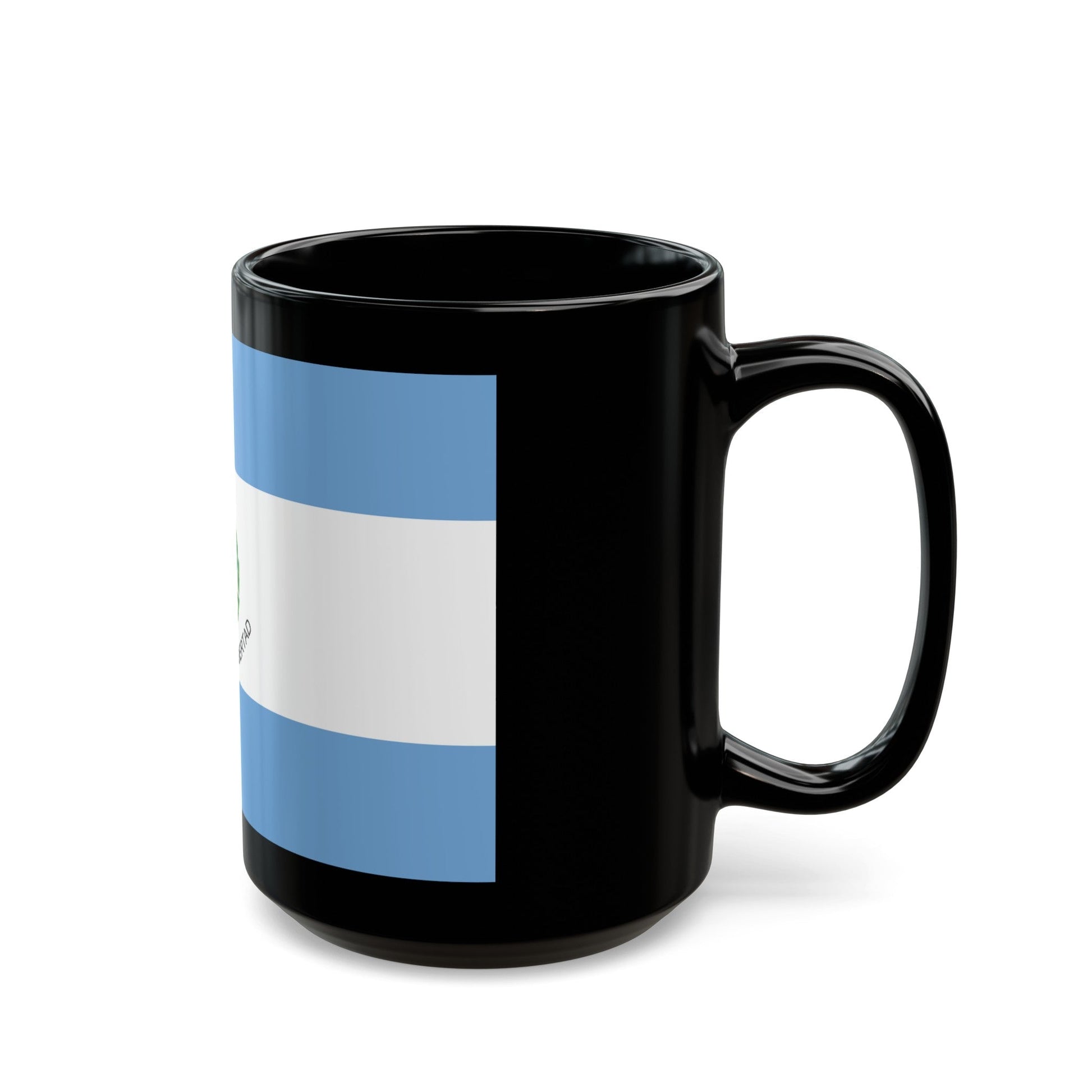 Flag of San Juan Province Argentina - Black Coffee Mug-The Sticker Space