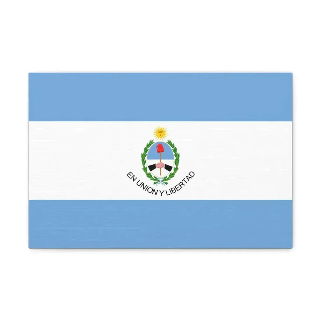 Flag of San Juan Province Argentina - Canvas Wall Art 18″ x 12″ 1.25" - The Sticker Space