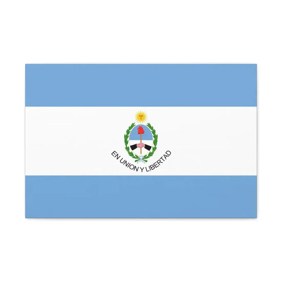 Flag of San Juan Province Argentina - Canvas Wall Art 24″ x 16″ 1.25" - The Sticker Space