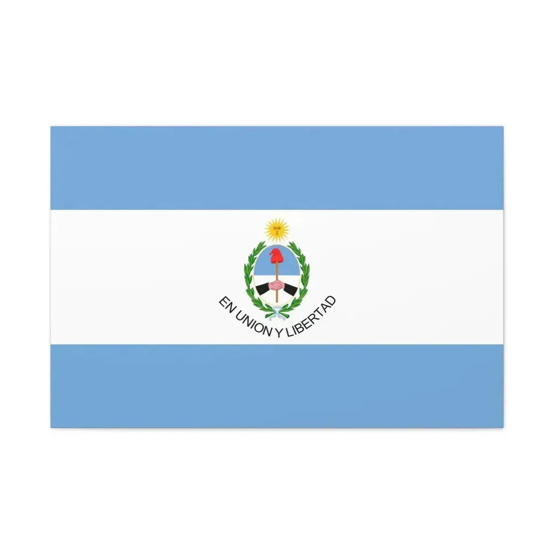 Flag of San Juan Province Argentina - Canvas Wall Art 36" x 24" 1.25" - The Sticker Space