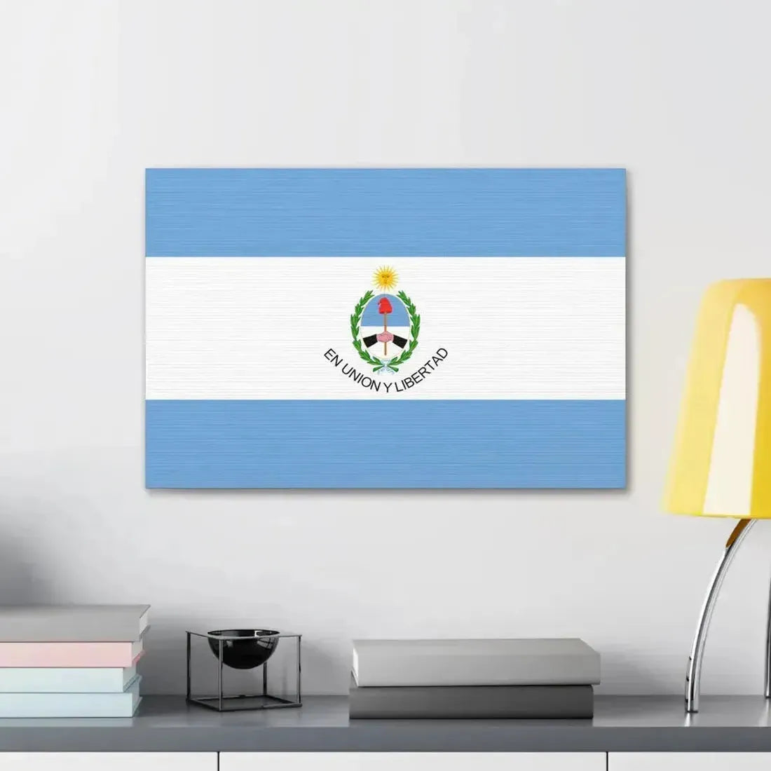 Flag of San Juan Province Argentina - Canvas Wall Art - The Sticker Space