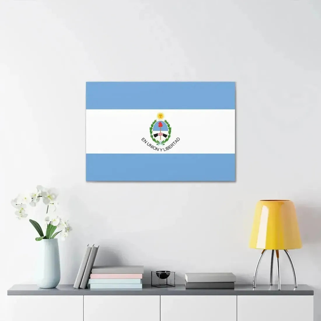 Flag of San Juan Province Argentina - Canvas Wall Art - The Sticker Space