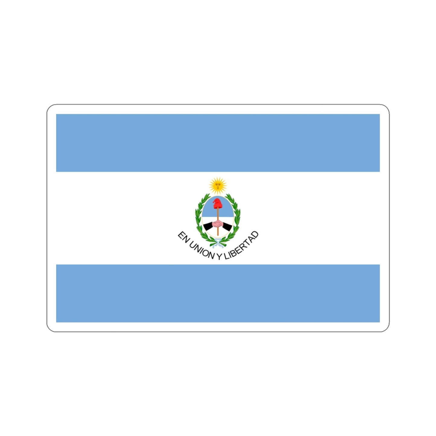 Flag of San Juan Province Argentina STICKER Vinyl Die-Cut Decal-3 Inch-The Sticker Space