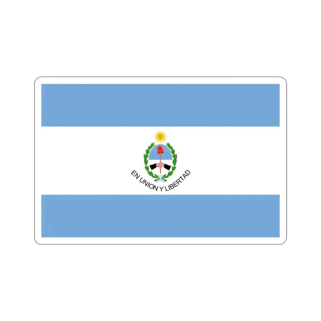 Flag of San Juan Province Argentina STICKER Vinyl Die-Cut Decal 3 Inch - The Sticker Space