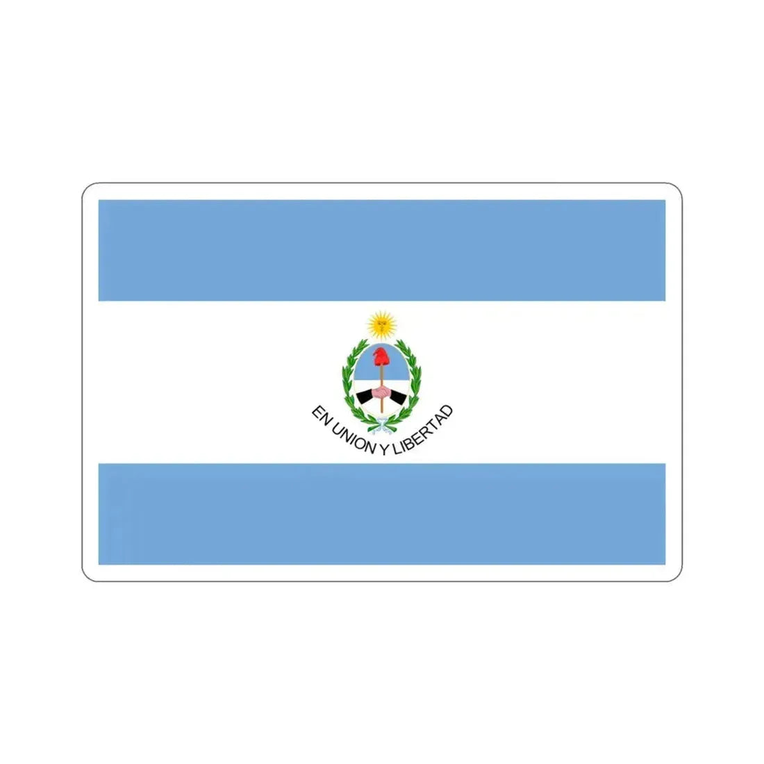 Flag of San Juan Province Argentina STICKER Vinyl Die-Cut Decal 3 Inch - The Sticker Space