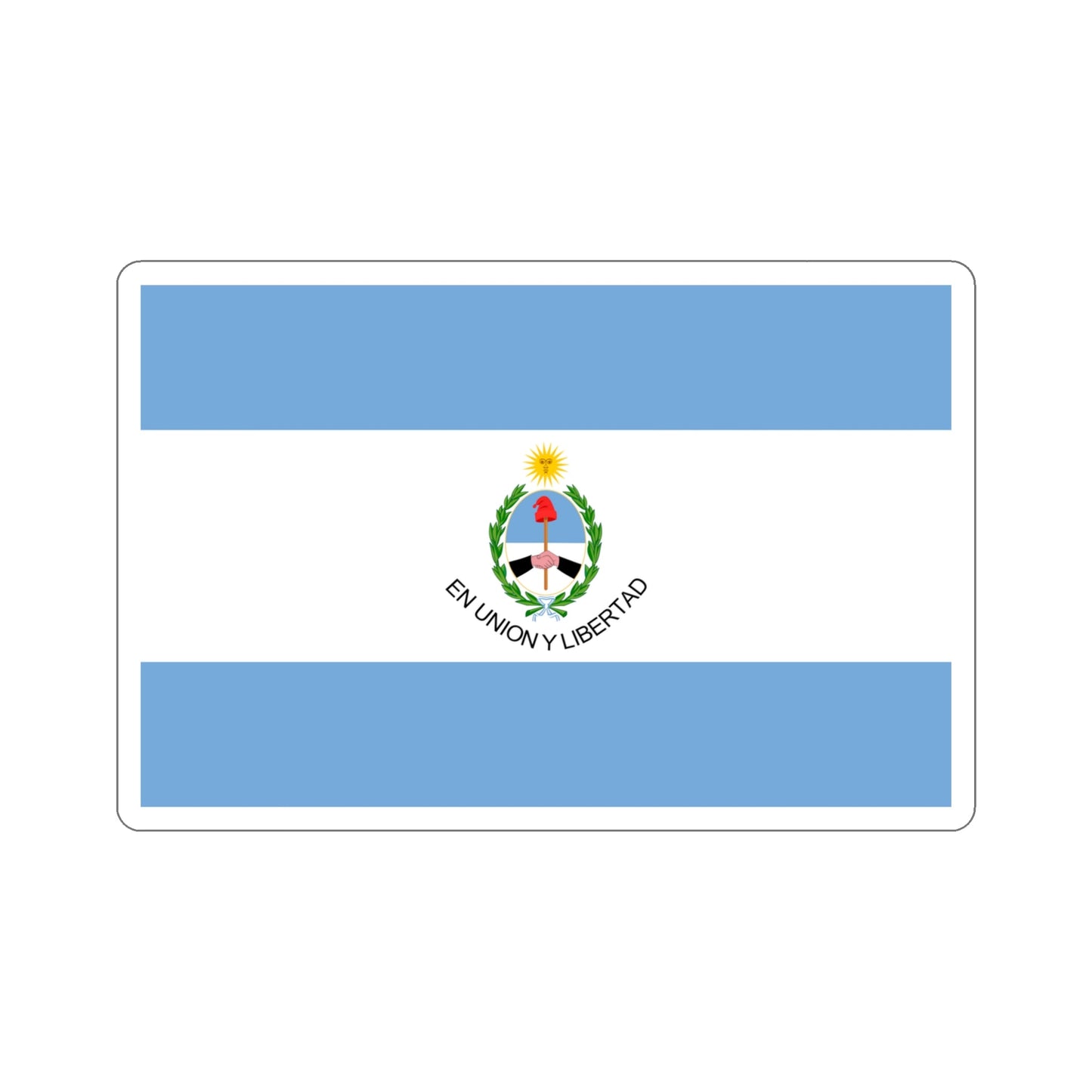 Flag of San Juan Province Argentina STICKER Vinyl Die-Cut Decal-4 Inch-The Sticker Space