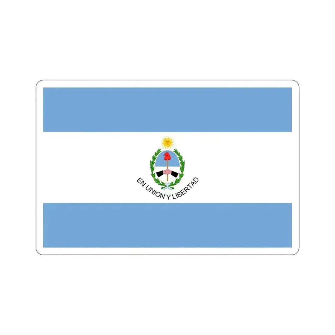 Flag of San Juan Province Argentina STICKER Vinyl Die-Cut Decal 4 Inch - The Sticker Space