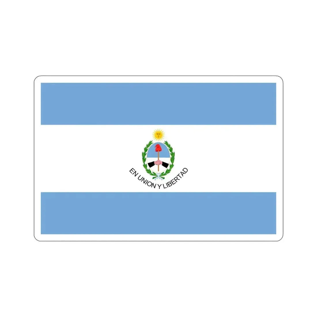 Flag of San Juan Province Argentina STICKER Vinyl Die-Cut Decal 4 Inch - The Sticker Space