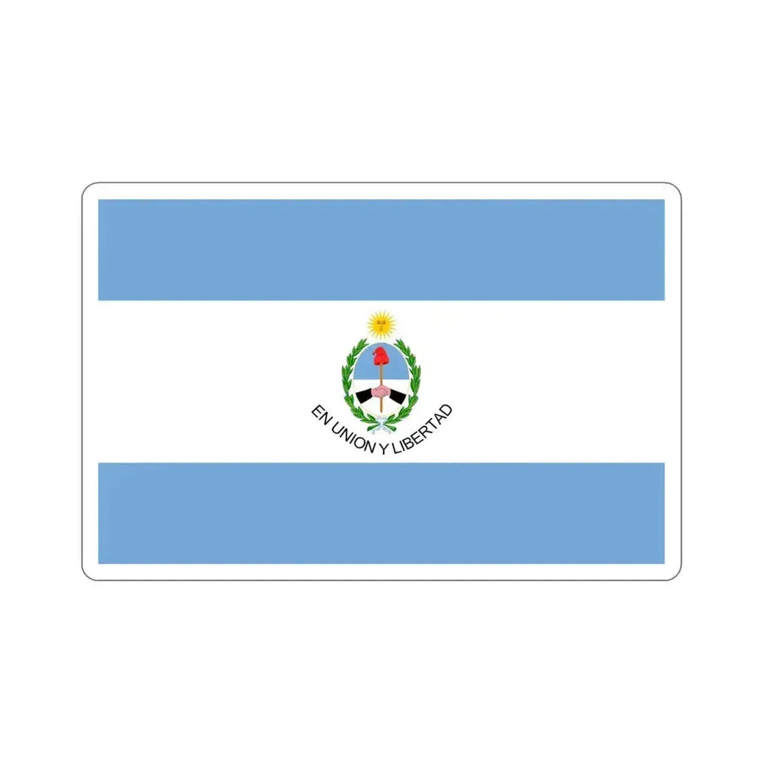 Flag of San Juan Province Argentina STICKER Vinyl Die-Cut Decal 5 Inch - The Sticker Space