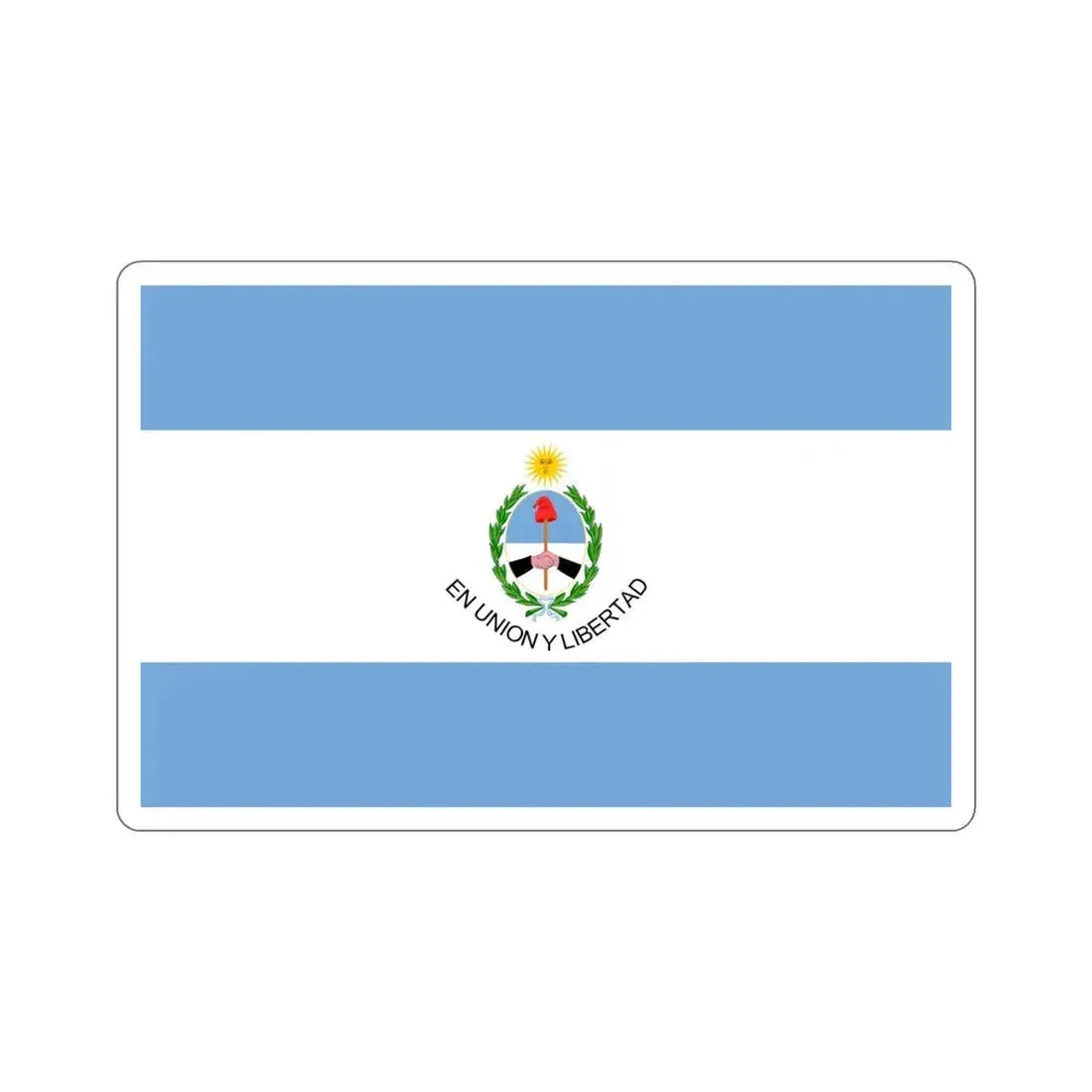 Flag of San Juan Province Argentina STICKER Vinyl Die-Cut Decal 5 Inch - The Sticker Space