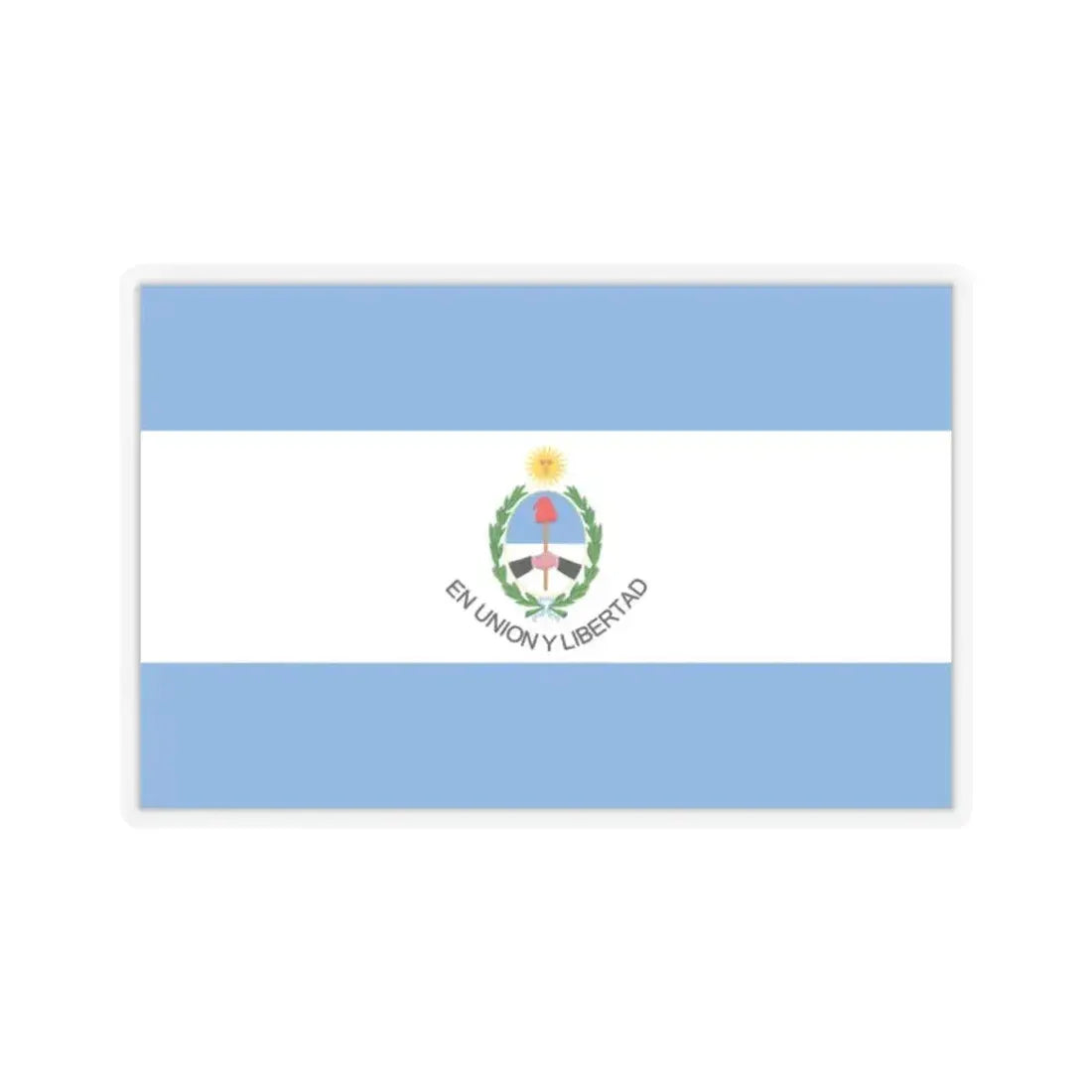 Flag of San Juan Province Argentina - STICKER Vinyl Kiss-Cut Decal 2 Inch Transparent - The Sticker Space