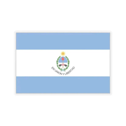 Flag of San Juan Province Argentina - STICKER Vinyl Kiss-Cut Decal 3 Inch Transparent - The Sticker Space