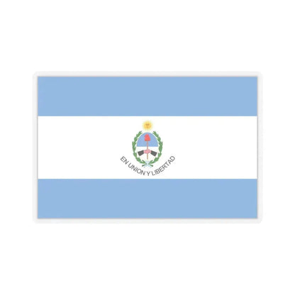 Flag of San Juan Province Argentina - STICKER Vinyl Kiss-Cut Decal 4 Inch Transparent - The Sticker Space