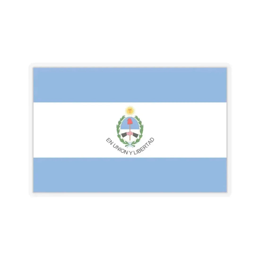 Flag of San Juan Province Argentina - STICKER Vinyl Kiss-Cut Decal 6 Inch Transparent - The Sticker Space