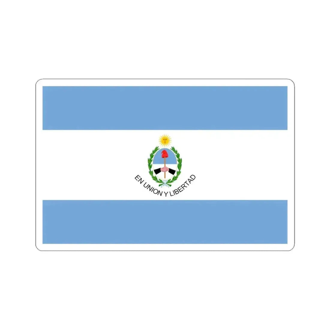 Flag of San Juan Province Argentina - STICKER Vinyl Kiss-Cut Decal 6 Inch White - The Sticker Space