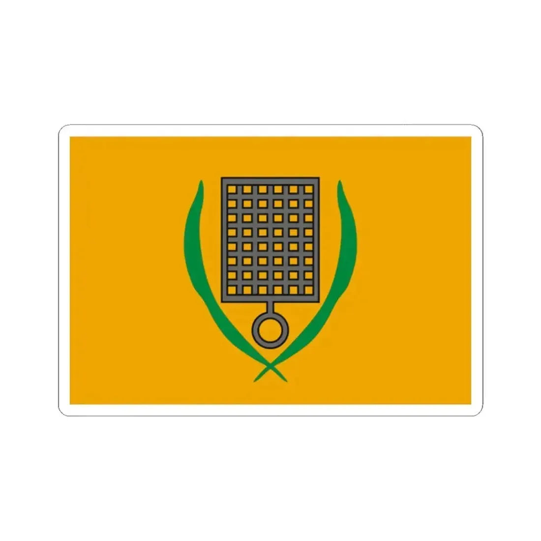 Flag of San Lawrenz Malta - STICKER Vinyl Kiss-Cut Decal 2 Inch White - The Sticker Space