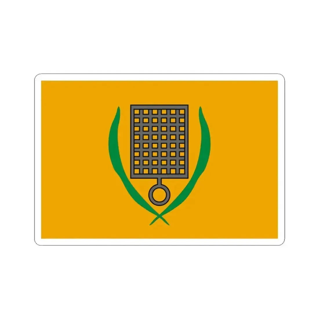 Flag of San Lawrenz Malta - STICKER Vinyl Kiss-Cut Decal 3 Inch White - The Sticker Space