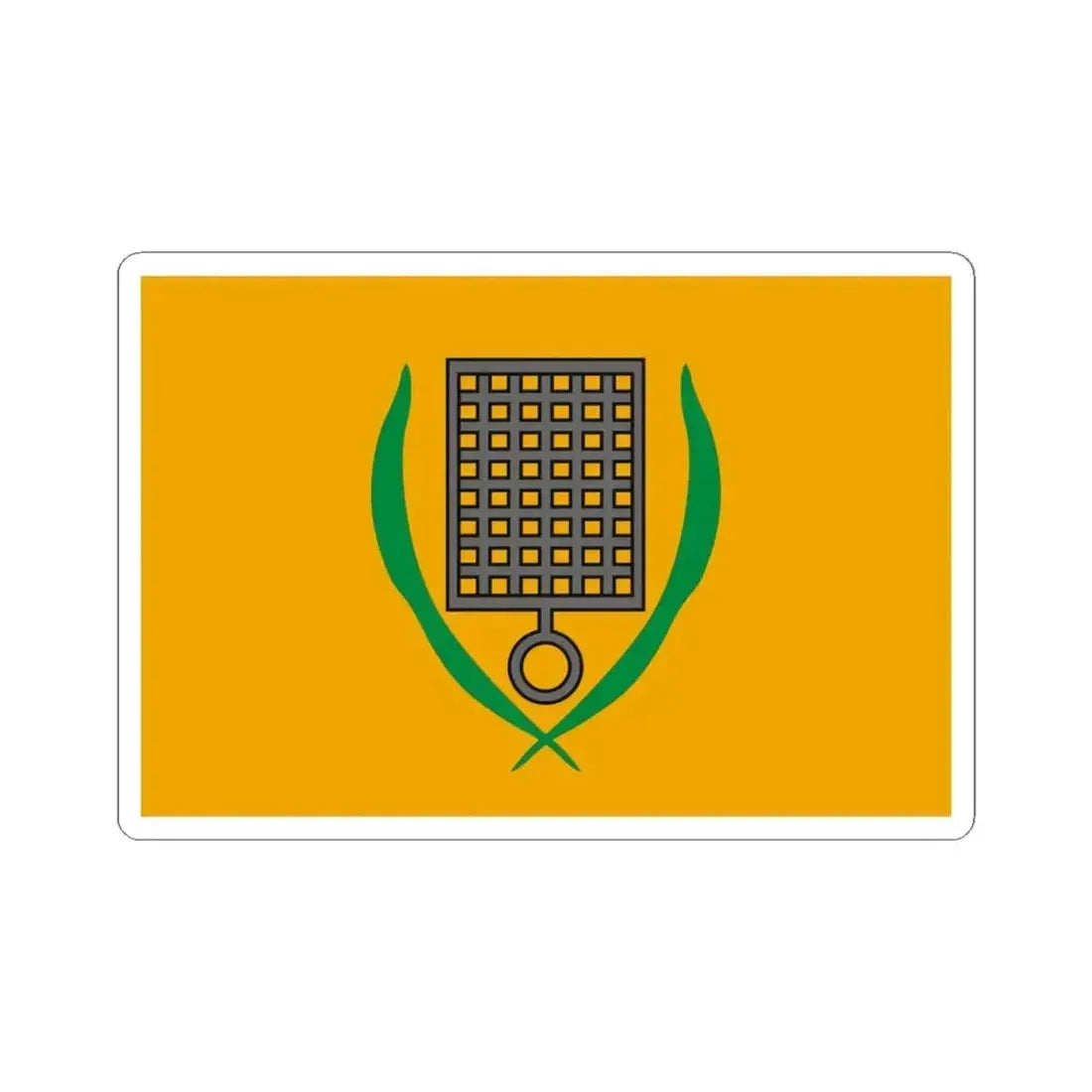 Flag of San Lawrenz Malta - STICKER Vinyl Kiss-Cut Decal 4 Inch White - The Sticker Space