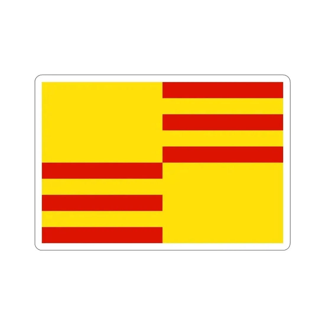 Flag of San Lorenzo Puerto Rico STICKER Vinyl Die-Cut Decal 4 Inch - The Sticker Space