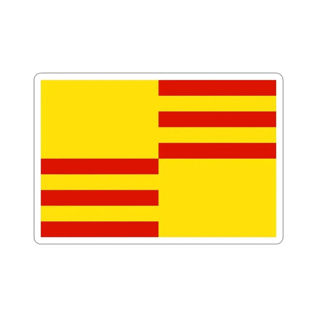 Flag of San Lorenzo Puerto Rico STICKER Vinyl Die-Cut Decal 5 Inch - The Sticker Space