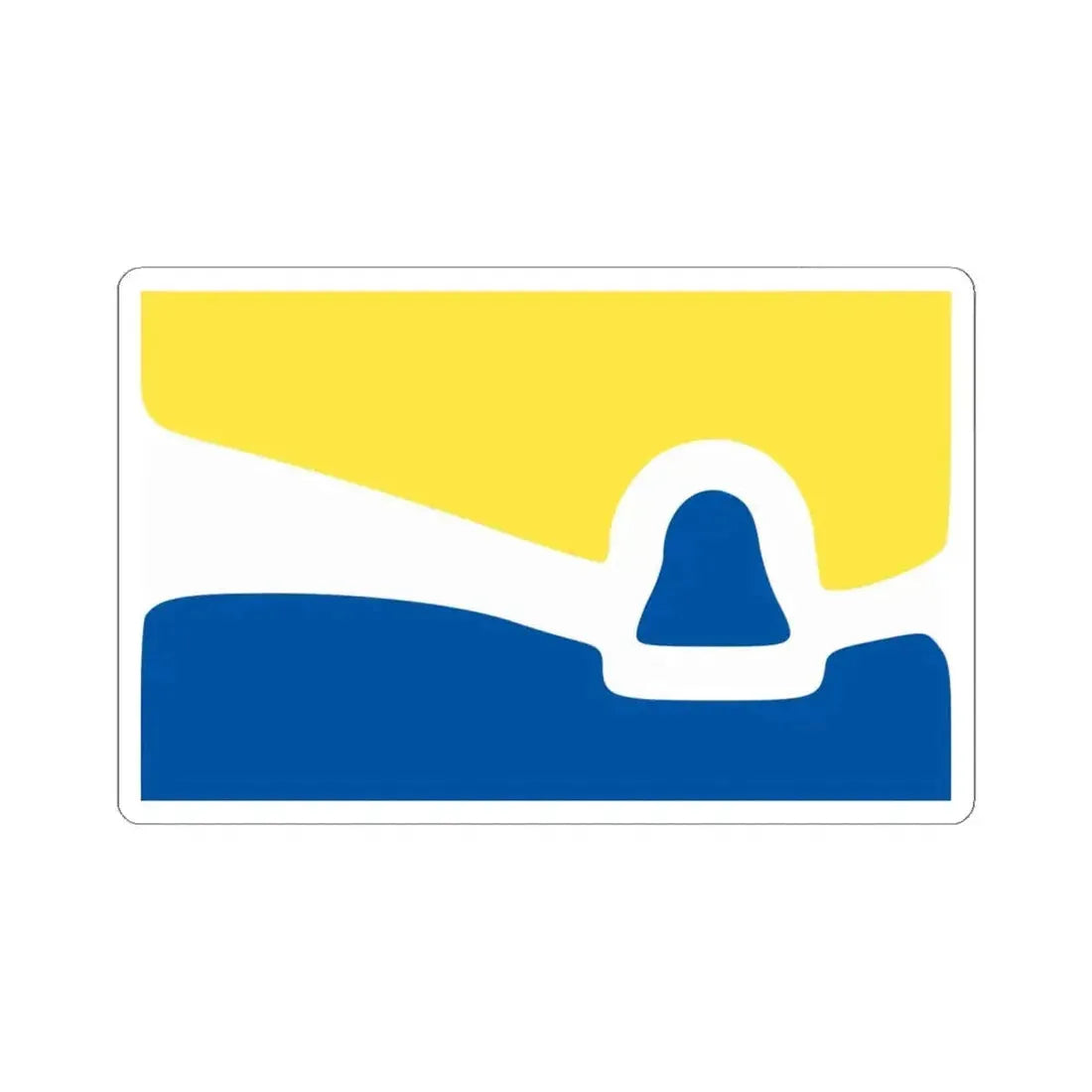 Flag of San Luis Obispo California (United States) STICKER Vinyl Kiss-Cut Decal 6 Inch White - The Sticker Space