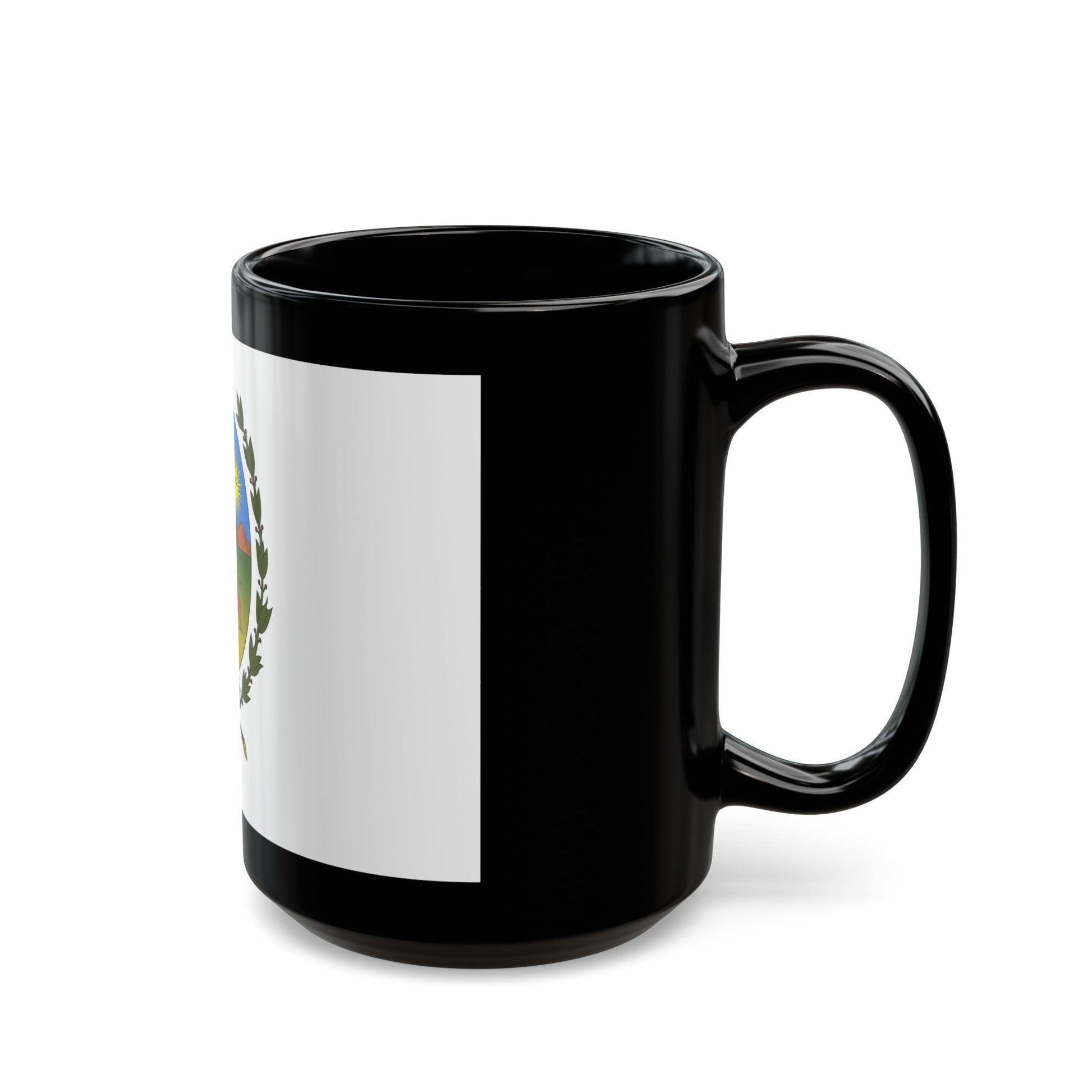 Flag of San Luis Province Argentina - Black Coffee Mug-The Sticker Space