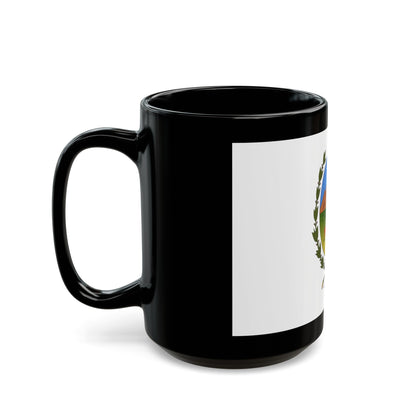 Flag of San Luis Province Argentina - Black Coffee Mug-The Sticker Space